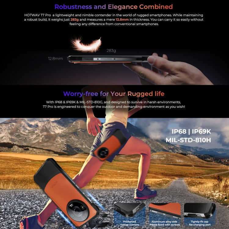HOTWAV T7 Rugged Phone, 6GB+256GB, 6280mAh, 6.6 inch Android 13 MT8788 Octa Core, Network: 4G, OTG HOTWAV T7 Rugged Phone, 6GB+256GB, 6280mAh, 6.6 inch Android 13 MT8788 Octa Core, Network: 4G, OTG